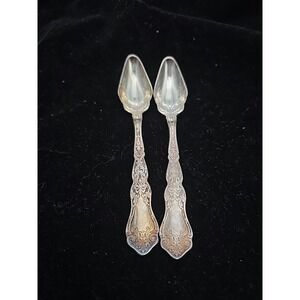 Set 2 silverplate Fruit Orange Desert Spoons Rogers International ALHAMBRA 1907‎